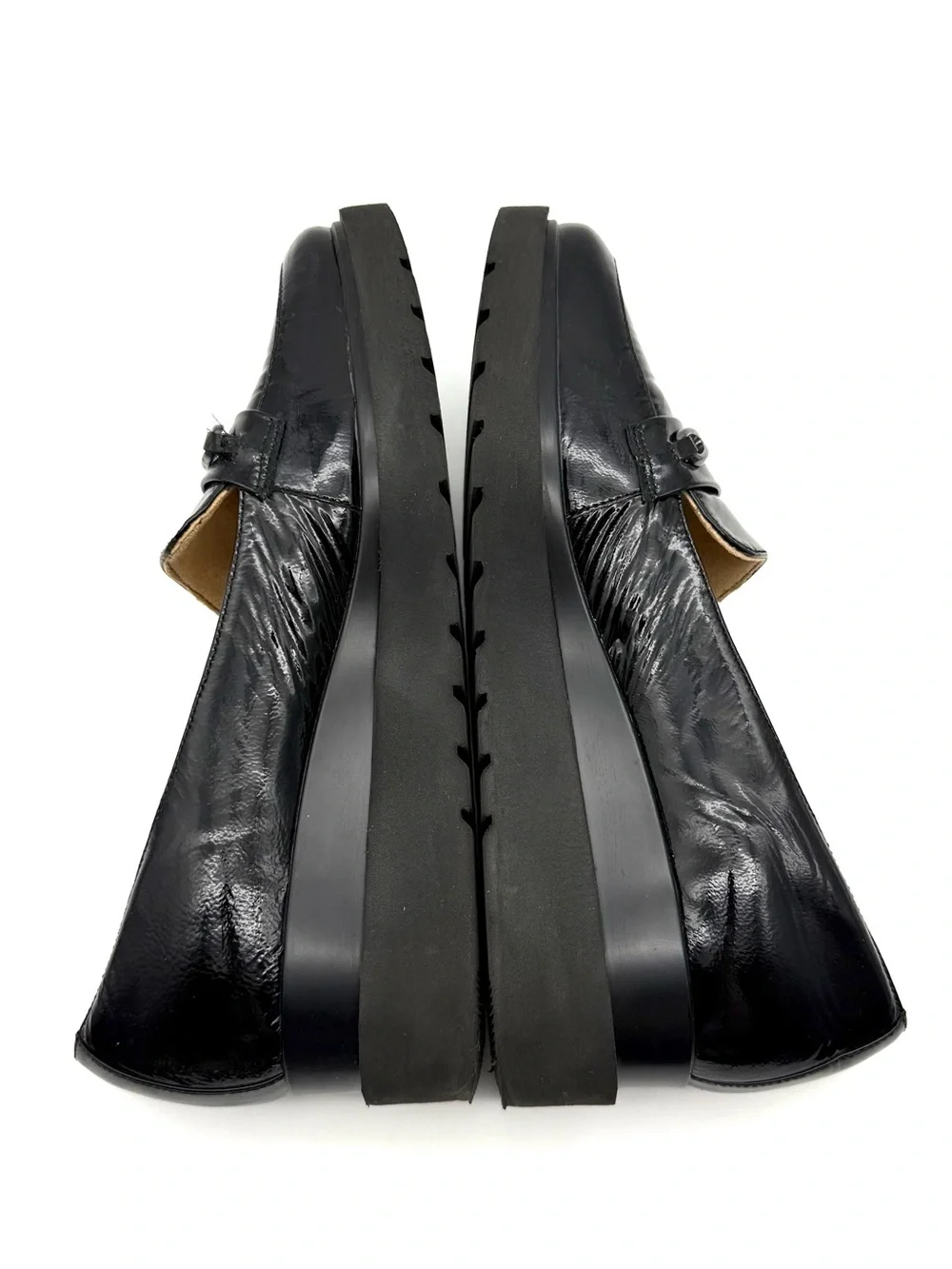 Naturalizer September Wedge Loafer Black Patent Leather 7.5